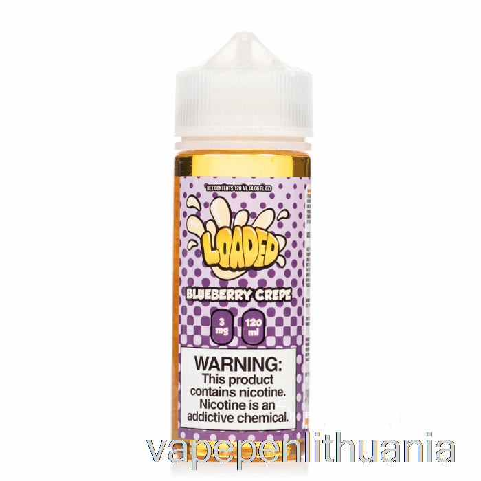Mėlynių Krepas - Pripildytas E-skystis - Negailestingi Garai - 120 Ml 6mg Vape Skystis